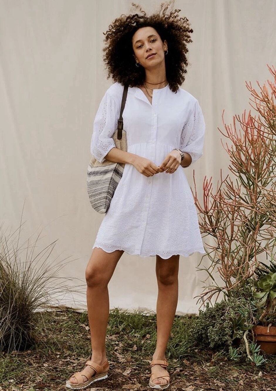 NWT Matilda Jane Good Hart Montrose White Eyelet Dress Tunic Top Cotton Size XL